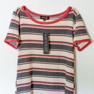 Roolee Sato Stripe Tee // Size Sm